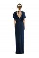 Azul marina oscuro Cubierta Barco Spandex Largo Vestidos de dama de honor / Vestidos de fiesta Descuento