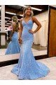 Bígaro Cubierta Cuello en V Barrer tren Lentejuelas Terciopelo Largo Vestidos de fiesta Descuento