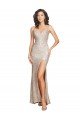 Champán Sirena Tirantes espagueti Lentejuela Lentejuelas brillantes Largo Formales Vestidos de dama de honor / Vestidos de fiesta Descuento