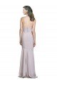 Lila ártica Sirena Sin tirantes Crepé Elástico Largo Vestidos de dama de honor / Vestidos de fiesta Descuento
