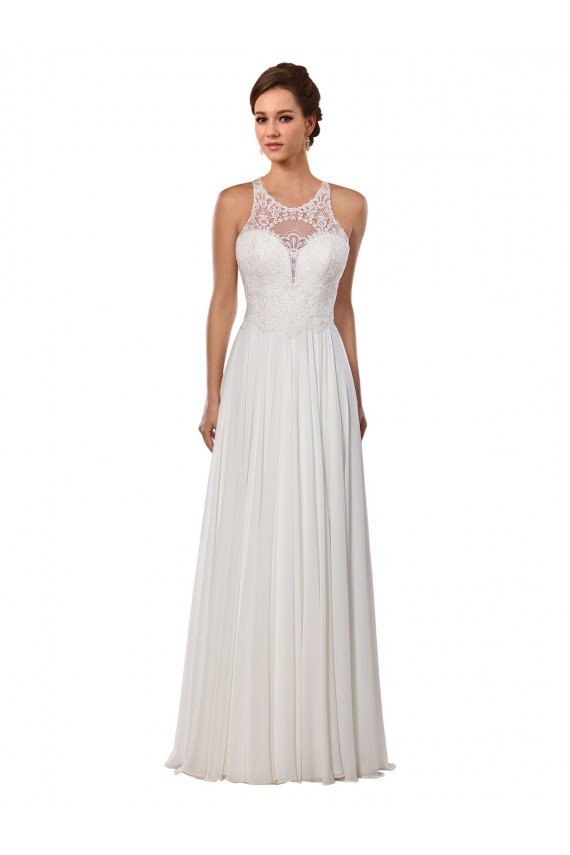 Marfil Cubierta Ilusión Cola capilla Gasa Vestidos de novia Descuento