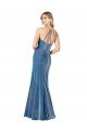 Negro Cubierta Tirantes espagueti Cuello joya Terciopelo Elástico Largo Formales Vestidos de dama de honor / Vestidos de fiesta Descuento