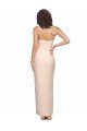 Cubierta Sin tirantes Crepé Elástico Largo Vestidos de dama de honor / Vestidos de fiesta Descuento