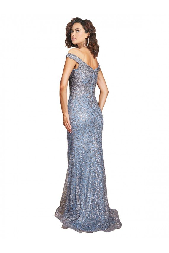 Sirena Hombros Descubiertos Lentejuela Largo Formales Vestidos de dama de honor / Vestidos de fiesta Descuento