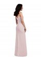 Trompeta Tirantes espagueti Crepé Elástico Largo Formales Vestidos de dama de honor / Vestidos de fiesta Descuento