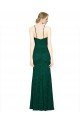 Verde oscuro Sirena Halter Cuello Alto Encaje Largo Vestidos de dama de honor / Vestidos de fiesta Descuento