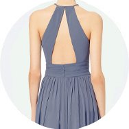 Descuento Keyhole Vestidos de dama de honor